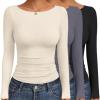 3pcs Black / Beige / Dark Grey
