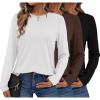 3pcs Black / Brown / White