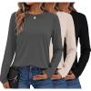 3pcs Black / Dark Grey / Beige