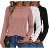 3pcs Black / White / Dirty Pink