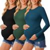 3pcs Black / Green / Blue