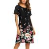 Black Floral Print