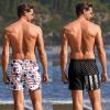 image:imageEkouaer 2 Pack Mens Swim Trunks 5 with Compression Liner 2 in 1 Board Shorts Quick Dry Bathing Suit Swimwear Zipper PocketAmerican FlagBlack American Flag