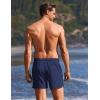 image:imageEkouaer 2 Pack Mens Swim Trunks 5 with Compression Liner 2 in 1 Board Shorts Quick Dry Bathing Suit Swimwear Zipper PocketBlackNavy Blue