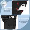 image:imageEkouaer 2 Pack Mens Swim Trunks 5 with Compression Liner 2 in 1 Board Shorts Quick Dry Bathing Suit Swimwear Zipper PocketBlackShark Black