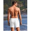 image:imageEkouaer 2 Pack Mens Swim Trunks 5 with Compression Liner 2 in 1 Board Shorts Quick Dry Bathing Suit Swimwear Zipper PocketBlackWhite