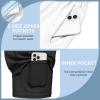image:imageEkouaer 2 Pack Mens Swim Trunks 5 with Compression Liner 2 in 1 Board Shorts Quick Dry Bathing Suit Swimwear Zipper PocketBlackWhite