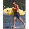 image:imageEkouaer 2 Pack Mens Swim Trunks 5 with Compression Liner 2 in 1 Board Shorts Quick Dry Bathing Suit Swimwear Zipper PocketHawaii Floral NavyTropical Leaves Orange