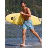 image:imageEkouaer 2 Pack Mens Swim Trunks 5 with Compression Liner 2 in 1 Board Shorts Quick Dry Bathing Suit Swimwear Zipper PocketPinapple Palm PinkFlamingo Blue