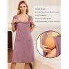 image:imageEkouaer 3 in 1 LaborDeliveryHospital Gown Nursing Dress Maternity Nightgown Sleepwear for Breastfeeding with Button SXXLGray Purple