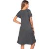 image:imageEkouaer 3 in 1 LaborDeliveryHospital Gown Nursing Dress Maternity Nightgown Sleepwear for Breastfeeding with Button SXXLLight Grey
