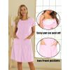 image:imageEkouaer 3 in 1 LaborDeliveryHospital Gown Nursing Dress Maternity Nightgown Sleepwear for Breastfeeding with Button SXXLPink