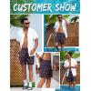 image:imageEkouaer Mens Swim Trunks 7 Inch Quick Dry Breathable Board Shorts Beach Bathing Suit Lightweight Swimsuit SwimwearBlackpink Shark