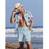 image:imageEkouaer Mens Swim Trunks 7 Inch Quick Dry Breathable Board Shorts Beach Bathing Suit Lightweight Swimsuit SwimwearLight Bluepalm Leaf
