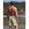 image:imageEkouaer Mens Swim Trunks 7 Inch Quick Dry Breathable Board Shorts Beach Bathing Suit Lightweight Swimsuit SwimwearLight Greenpalm Leaf