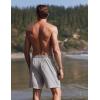 image:imageEkouaer Mens Swim Trunks 7 Inch Quick Dry Breathable Board Shorts Beach Bathing Suit Lightweight Swimsuit SwimwearLight Grey