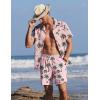image:imageEkouaer Mens Swim Trunks 7 Inch Quick Dry Breathable Board Shorts Beach Bathing Suit Lightweight Swimsuit SwimwearPinkcoconut Tree
