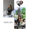 image:imageEkouaer Robes for Women Long Waffle Knit Bathrobe Lightweight Kimono Robe Soft Shawl Collar Spa Robes with Pockets SXXLArmy GreenSmall Waffle