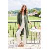 image:imageEkouaer Robes for Women Long Waffle Knit Bathrobe Lightweight Kimono Robe Soft Shawl Collar Spa Robes with Pockets SXXLArmy GreenSmall Waffle