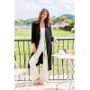 image:imageEkouaer Robes for Women Long Waffle Knit Bathrobe Lightweight Kimono Robe Soft Shawl Collar Spa Robes with Pockets SXXLBlackSmall Waffle