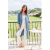 image:imageEkouaer Robes for Women Long Waffle Knit Bathrobe Lightweight Kimono Robe Soft Shawl Collar Spa Robes with Pockets SXXLBlueSmall Waffle