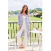 image:imageEkouaer Robes for Women Long Waffle Knit Bathrobe Lightweight Kimono Robe Soft Shawl Collar Spa Robes with Pockets SXXLHibiscus FlowerSmall Waffle