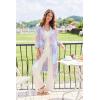 image:imageEkouaer Robes for Women Long Waffle Knit Bathrobe Lightweight Kimono Robe Soft Shawl Collar Spa Robes with Pockets SXXLPink Tie DyeSmall Waffle