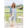 image:imageEkouaer Robes for Women Long Waffle Knit Bathrobe Lightweight Kimono Robe Soft Shawl Collar Spa Robes with Pockets SXXLSky BlueSmall Waffle
