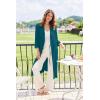 image:imageEkouaer Robes for Women Long Waffle Knit Bathrobe Lightweight Kimono Robe Soft Shawl Collar Spa Robes with Pockets SXXLTurquoiseSmall Waffle