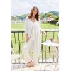 image:imageEkouaer Robes for Women Long Waffle Knit Bathrobe Lightweight Kimono Robe Soft Shawl Collar Spa Robes with Pockets SXXLWhiteSmall Waffle