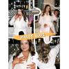 image:imageEkouaer Robes for Women Long Waffle Knit Bathrobe Lightweight Kimono Robe Soft Shawl Collar Spa Robes with Pockets SXXLWhiteSmall Waffle