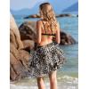 image:imageEkouaer Sarong Wraps for Women Chiffon Beach Swimsuit Coverup Sheer Short Bathing Suit Cover Up Skirt for SwimwearLeopard
