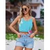 image:imageEkouaer Swimsuit Coverup for Women Sleeveless V Neck Bathing Suit Cover Up Summer Swimwear Beach Cover Ups with PocketsCoconut Tree Blue
