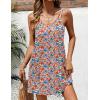 image:imageEkouaer Swimsuit Coverup for Women Sleeveless V Neck Bathing Suit Cover Up Summer Swimwear Beach Cover Ups with PocketsFloral Orange