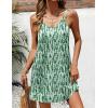 image:imageEkouaer Swimsuit Coverup for Women Sleeveless V Neck Bathing Suit Cover Up Summer Swimwear Beach Cover Ups with PocketsStripe Green