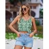 image:imageEkouaer Swimsuit Coverup for Women Sleeveless V Neck Bathing Suit Cover Up Summer Swimwear Beach Cover Ups with PocketsStripe Green