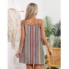 image:imageEkouaer Swimsuit Coverup for Women Sleeveless V Neck Bathing Suit Cover Up Summer Swimwear Beach Cover Ups with PocketsStripe Multicolor