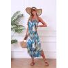 image:imageEkouaer Womens Swimsuit Beach Cover Up Dress Spaghetti Strap V Neck Swimwear A Line 2026 Bathing Suit Coverups with PocketsBig Leaves