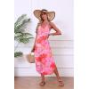 image:imageEkouaer Womens Swimsuit Beach Cover Up Dress Spaghetti Strap V Neck Swimwear A Line 2026 Bathing Suit Coverups with PocketsPink Floral