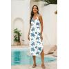image:imageEkouaer Womens Swimsuit Beach Cover Up Dress Spaghetti Strap V Neck Swimwear A Line 2026 Bathing Suit Coverups with PocketsWhite Sea Turtles