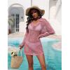 image:imageEkouaer Womens Swimsuit Cover Ups Sexy Crochet Swim Coverup Long Sleeve Bathing Suit Summer Vacation OutfitsHot Pink