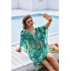 image:imageEkouaer Womens Swimsuit Coverup 2026 Sheer Chiffon Floral Print Sexy Bathing Suit Cover Up Swimwear BeachwearTurtle