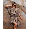 image:imageEkouaer Womens Swimsuit Coverup Chiffon Floral Bathing Suit Cover Up Ruffled Summer Beachwear Bikini Coverups S3XLBohemia Black