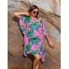 image:imageEkouaer Womens Swimsuit Coverup Chiffon Floral Bathing Suit Cover Up Ruffled Summer Beachwear Bikini Coverups S3XLCoconut Tree Pink