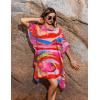 image:imageEkouaer Womens Swimsuit Coverup Chiffon Floral Bathing Suit Cover Up Ruffled Summer Beachwear Bikini Coverups S3XLMulticolor2