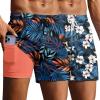 Hawaii Floral Navy/Tropical Leaves Orange