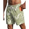 image:imageEkouaer Mens Swim Trunks 7 Inch Quick Dry Breathable Board Shorts Beach Bathing Suit Lightweight Swimsuit SwimwearLight Greenpalm Leaf