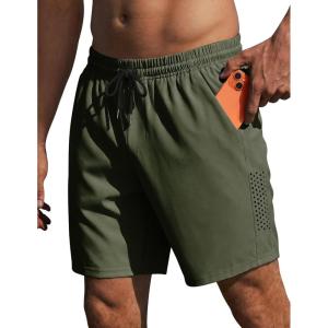image:imageEkouaer Mens Swim Trunks 7 Inch Quick Dry Breathable Board Shorts Beach Bathing Suit Lightweight Swimsuit SwimwearArmy Green