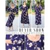 image:imageEkouaer Moo Moos for Women 34 Sleeve Long Nightgowns House Dresses with Pocket S3XLBlue Flower