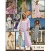 image:imageEkouaer Moo Moos for Women 34 Sleeve Long Nightgowns House Dresses with Pocket S3XLBlue Flower